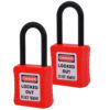 De-Electric Lockout Padlocks 2 Keyed Alike 38mm Red