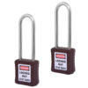 Safety Lockout Padlocks 2 Keyed Alike 75mm Brown